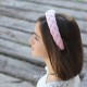 DIADEMA TRENZA TERCIOPELO ROSA